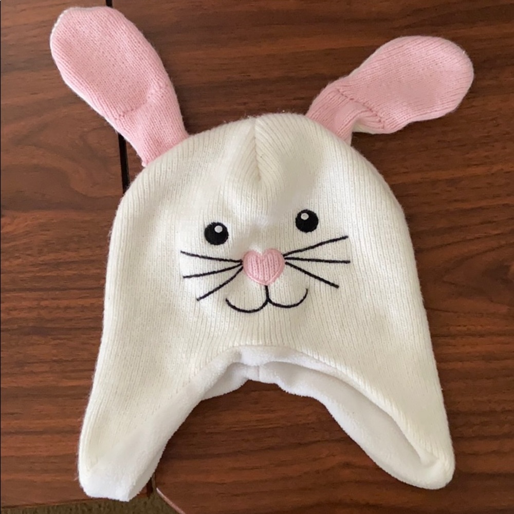 NEW- very warm, fuzzy bunny beanie